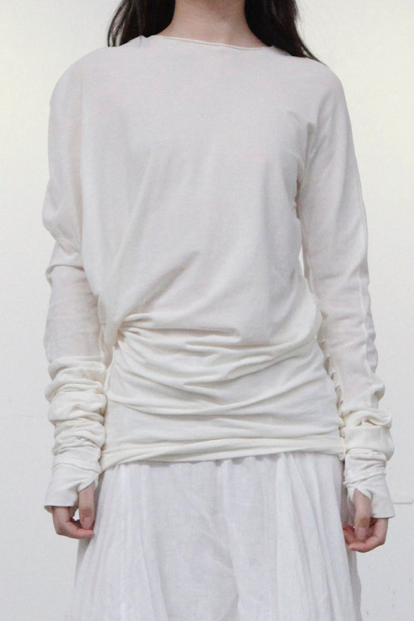 Marc le bihan round neck T -shirt 2897 white